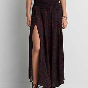 AE Boho Pattern Flowy Maxi Skirt